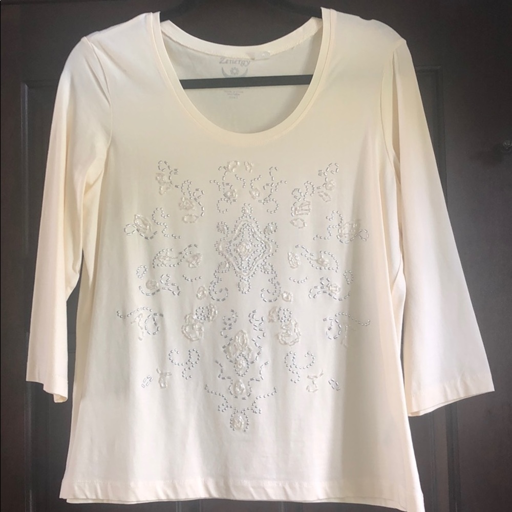 Chico’s “Zenergy” cotton/spandex casual top